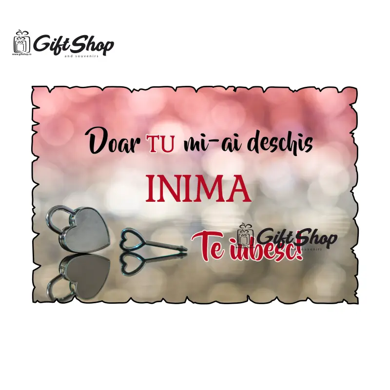 Doar tu mi-ai deschis inima, magnet frigider mgs058v